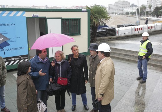 O Concello inicia a 5ª fase do paseo marítimo, unhas obras que teñen como obxectivo dar máis protagonismo ao mar e favorecer a accesibilidade á praia de Riazor