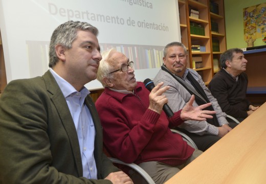 Lección de vida de Xosé Neira Vilas no Centro Integrado de Formación Profesional