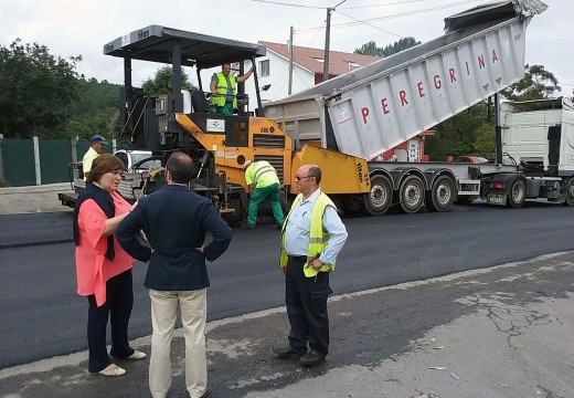 Comezan as obras de reforzo do firme na AC-308 en Cerquides e desde Portobravo a Xílgara