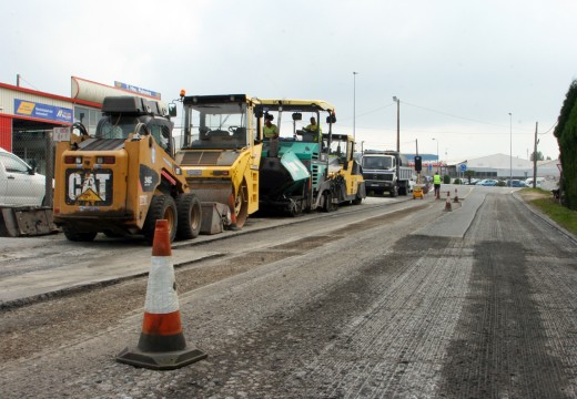 Inícianse as obras de mellora do acceso ao parque empresarial de Merelle