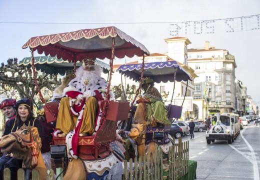 Ordes, un ano máis parada obrigatoria no itinerario de Melchor, Gaspar e Baltasar