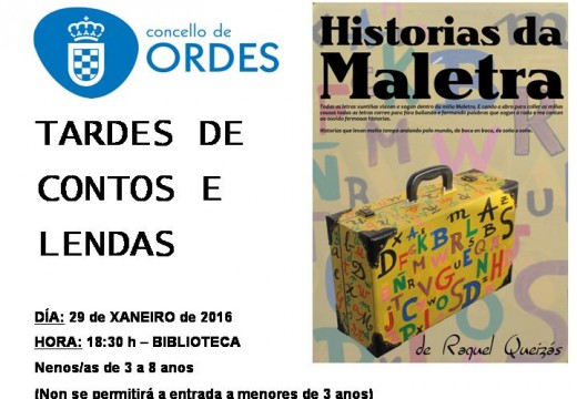 ‘Historias da maletra’, este venres na biblioteca de Ordes