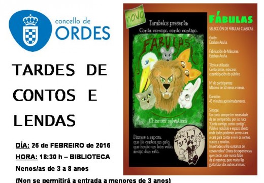 Tarde de fábula na biblioteca de Ordes