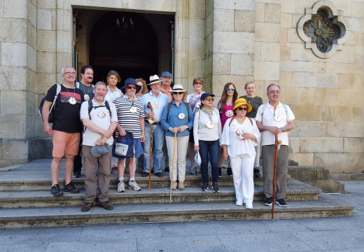 Membros do Parlamento Europeo realizan un treito da Ruta Xacobea entre Caldas de Reis e Padrón