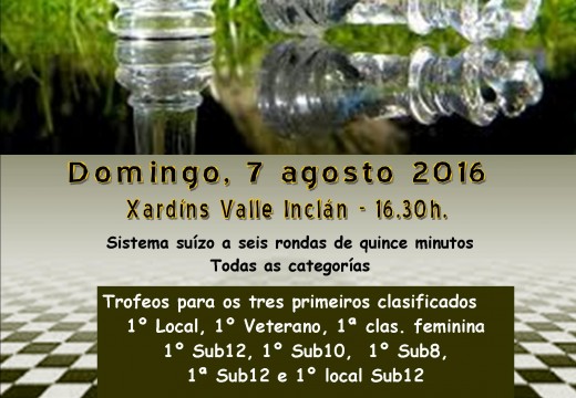 II TORNEO DE XADREZ NA RÚA “CONCELLO DA POBRA DO CARAMIÑAL”