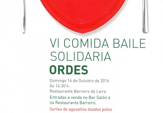 Últimas entradas para a VI Comida Baile Solidaria da AECC