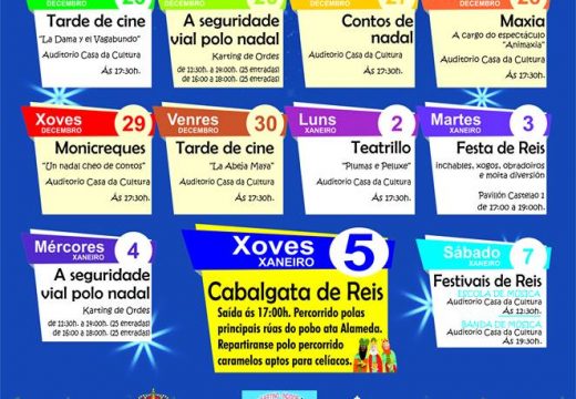 Todo listo en Ordes para vivir un Nadal cheo de actividades