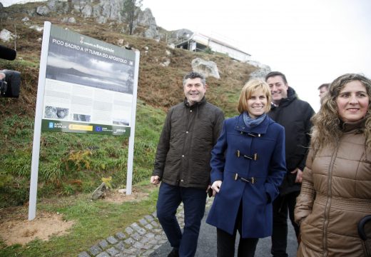 Nava Castro destaca que as obras executadas en Boqueixón mellorarán a accesibilidade turística do miradoiro do Pico Sacro