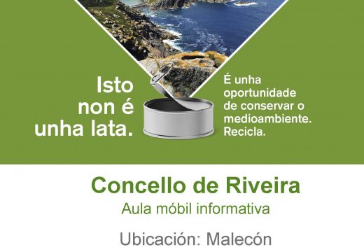 Unha aula móbil informativa recalará este sábado no Malecón para explicar os beneficios dunha correcta reciclaxe