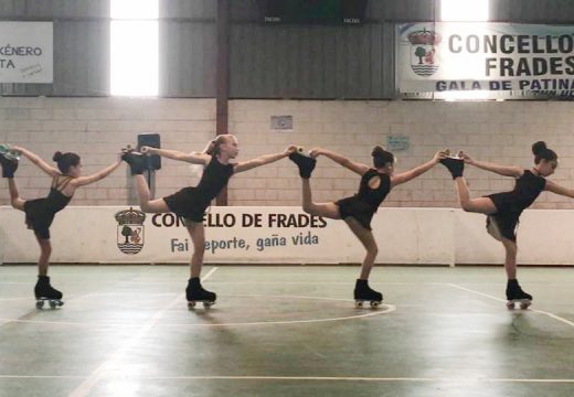 A III Gala de Patinaxe Concello de Frades reuniu a 120 patinadoras das escolas de Cerceda, Curtis, Frades e Mesía