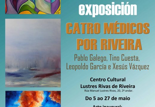 Catro doutores amantes da pintura exhibirán as súas creacións na exposición conxunta “Catro médicos por Riveira”