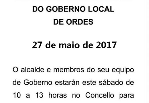 Novo Sábado de portas abertas do Goberno Local