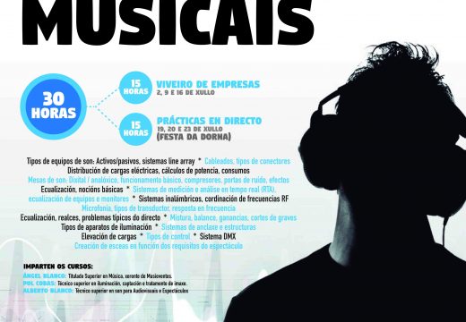 Concellería de Xuventude e Musieventos imparten unhas xornasas gratuítas de formación en espectáculos musicais