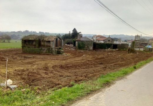 O Concello de Ordes inicia as obras de construción dun aparcamento na parroquia de Vilamaior