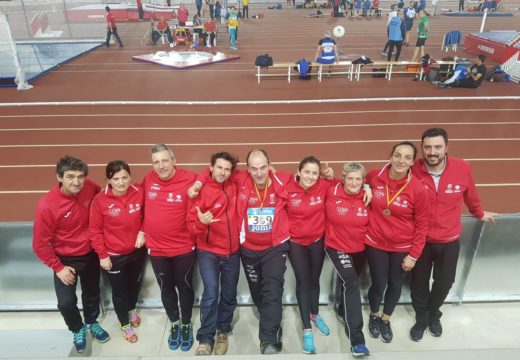 Os másters do Club Atlética A Silva-Ordes regresan con seis metais do Campionato de España de Pista Cuberta