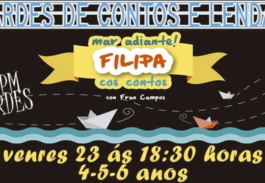 Filipa cos contos, este venres nas Tardes de contos e lendas