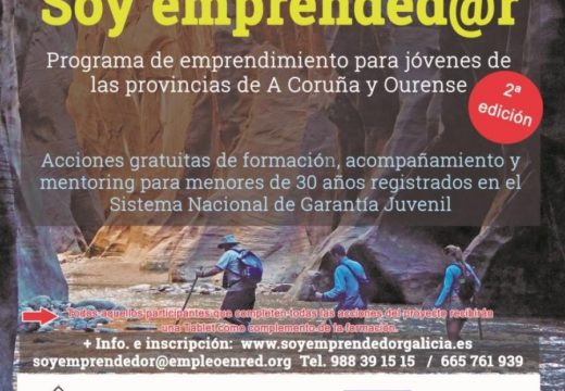 O programa ‘Soy emprended@r’ chegará a Ordes en abril