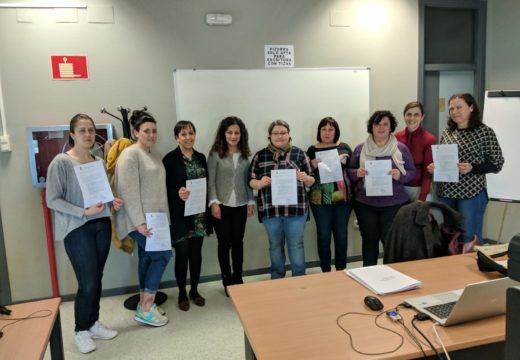 Susana García clausura o curso sobre gravación de datos, dirixido a persoas desempregadas