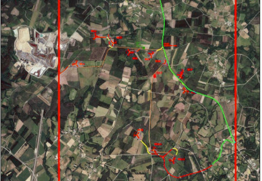 Xuntanza entre Martínez Sanjurjo e representantes da empresa do parque eólico Ardemil para informar da retirada do proxecto