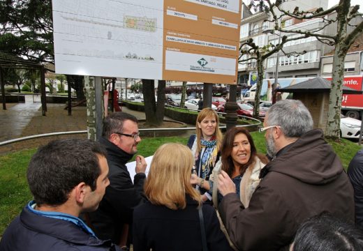 As obras de posta en valor do Cantón de San Roque e a Avenida de Lugo en Melide estarán rematadas este ano