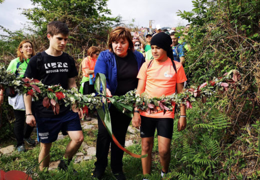 Teresa Villaverde inaugura a rehabilitación das escaleiras das Arribadas en Guiende