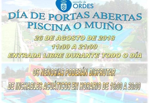 Xornada de portas abertas e inchables na piscina do Muíño