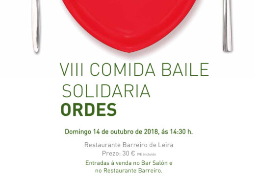 A AECC Ordes celebra a súa VIII Comida Baile Solidaria