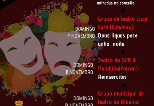 O Ciclo de Teatro de Outono do Concello de Boqueixón ofrecerá 5 representacións