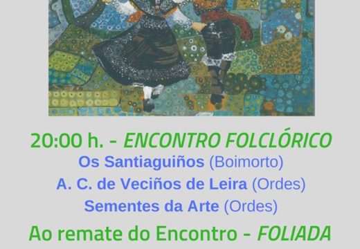 Novo encontro folclórico de Sementes da arte, este sábado na Casa da Cultura de Ordes