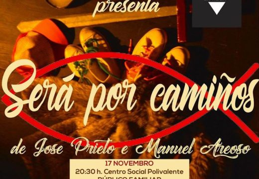 O grupo Teatro Escola de Narón representará mañá sábado “Será por camiños” no centro social polivalente de Brión