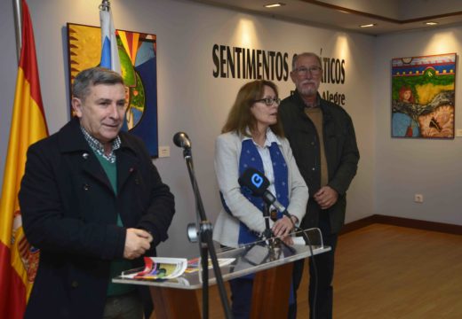 As coloridas pinceladas do vigués Ramón Alegre exhíbense no Lustres Rivas coa exposición “Sentimentos cromáticos”