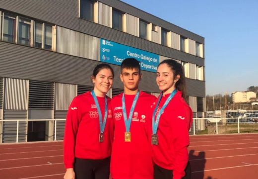 Ouro, prata e bronce para o Atlética A Silva-Ordes no Campionato Galego de Péntatlon de Lanzamento