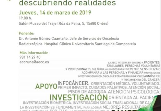 Charla sobre radioterapia e cancro