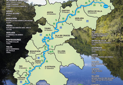O programa ‘Goza do Ulla 2019’ ofrece vinte rutas pola beira do Ulla dende maio ata novembro