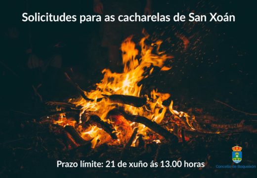 O Concello de Boqueixón abre ata o 21 de xuño o prazo de solicitude de cacharelas de San Xoán