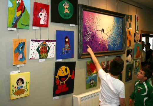 Inaugurada a mostra dos cursos de pintura