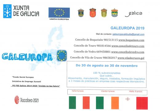 Os Concellos do Val do Ulla abren o prazo de inscrición para una nova edición do programa de mobilidade xuvenil Galeuropa