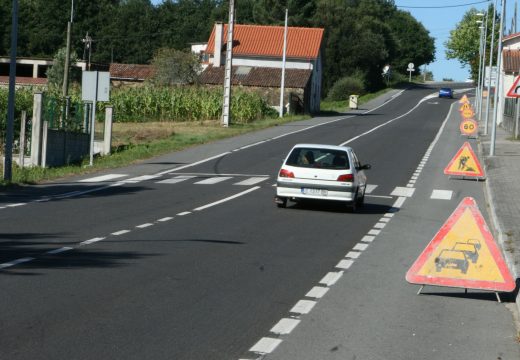 Inícianse as obras de mellora da estrada Ordes-Carballo