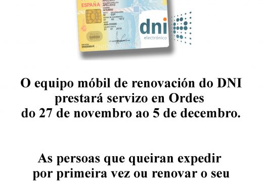 Aberto o prazo de solicitude para renovar o DNI