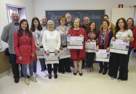 Trece pintores de Corrubedo expoñen a súa obra na Casa do Mar da Parroquia