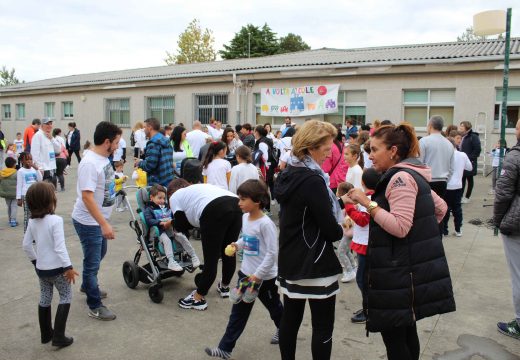 O CEIP Rodríguez Cadarso de Noia sumouse esta mañá á carreira solidaria contra a leucemia infantil