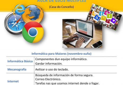 O Club de Maiores e o Concello de Boqueixón organizan un curso de informática