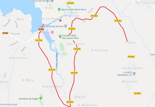 O Concello de Noia habilitará varios desvíos de tráfico mañá martes durante o aglomerado da Praza das Américas