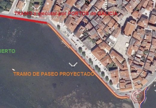 Santiago Freire agarda que as obras de adecuación da fachada marítima de Noia estean rematadas antes do verán