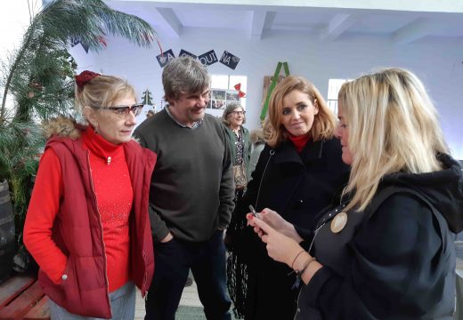 Diana Cabanas visita o Mercado das Nubes do Nadal, onde mandan as propostas eco e solidarias