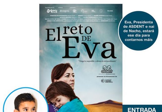 O centro social polivalente de Brión acollerá o próximo domingo 15 de marzo a proxección de “El reto de Eva”, sobre a enfermidade de DENT