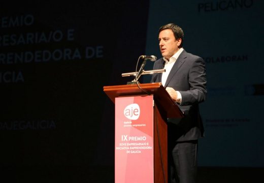 A Deputación amosa o seu apoio ao emprendemento nos IX Premios Joven Empresario e Iniciativa Emprendedora de AJE Galicia