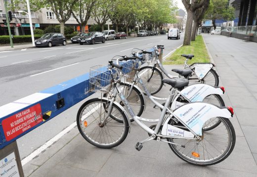 O concello reactiva a partir de mañá o servizo de BiciCoruña e será obrigatorio utilizar luvas durante todo o traxecto