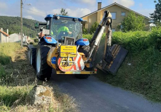 O Concello de Noia acomete actuacións de roza e limpeza no rural do municipio