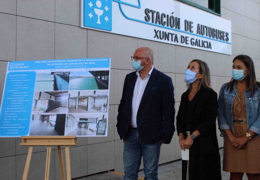 A estación de autobuses do Concello de Noia mellora a súa funcionalidade tras completar a súa rehabilitación